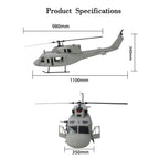 FLISHRC FL500 UH-1N 500クラス RCヘリコプター 2.4G 6CH FLISHRC L7 GPS4方式測位 リアルコックピット RTF版