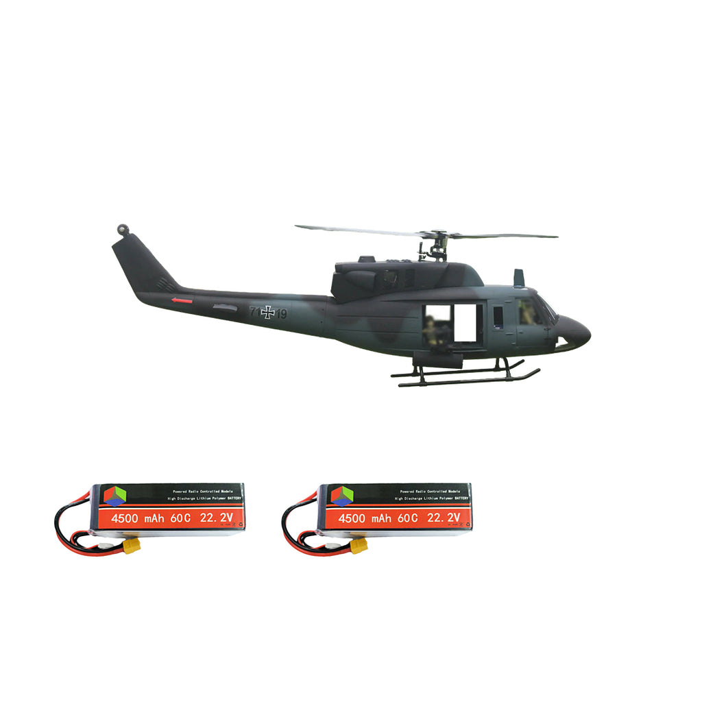 FLISHRC FL500 UH-1N 500クラス RCヘリコプター 2.4G 6CH FLISHRC L7 GPS4方式測位 リアルコックピット RTF版