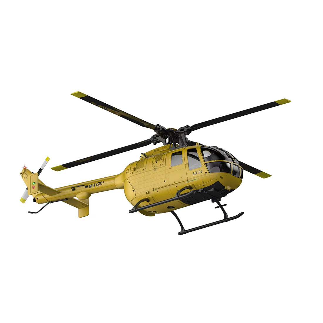 RC ERA C180 (BO 105機体) 1/25 Scale RCヘリコプター 2.4G 6CH フライバーレス単ローター 気圧+TOF LiDAR高度保持 光学流れ測位 RTF版