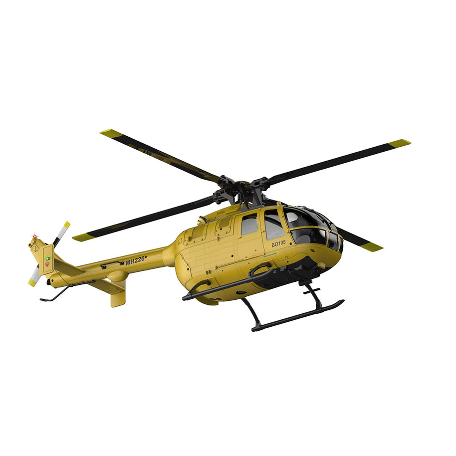 RC ERA C180 (BO 105機体) 1/25 Scale RCヘリコプター 2.4G 6CH フライバーレス単ローター 気圧+TOF LiDAR高度保持 光学流れ測位 RTF版