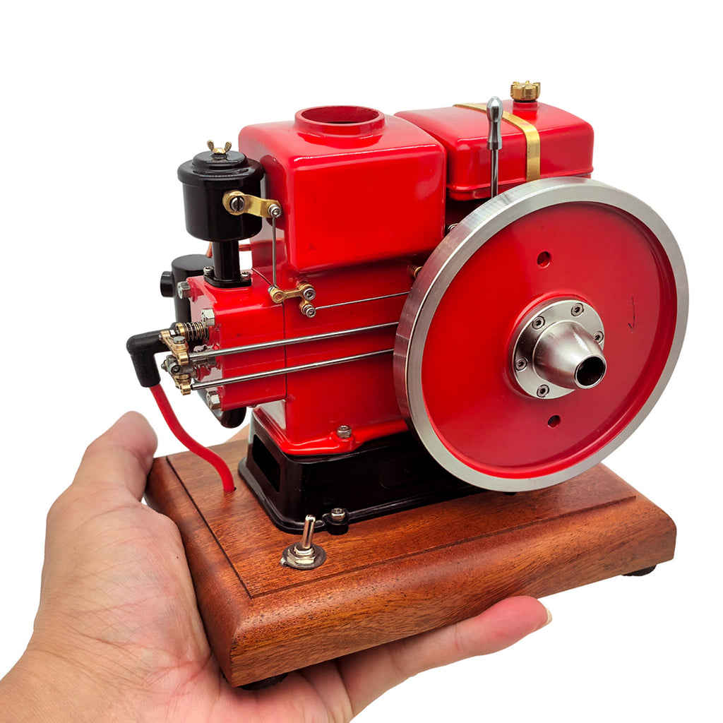 RETROL & OKMO 1/5 スケール ヨーロッパビンテージ 定置式農機エンジン模型 横型単気筒 4 ストロークガソリンエンジン RTR