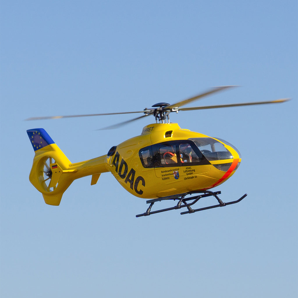 ROBAN EC135 450 Scale RCヘリコプター 2.4G 6CH GPS定位 リアルスケール4ローター 左右ハンドコントロール対応 RTF完成版