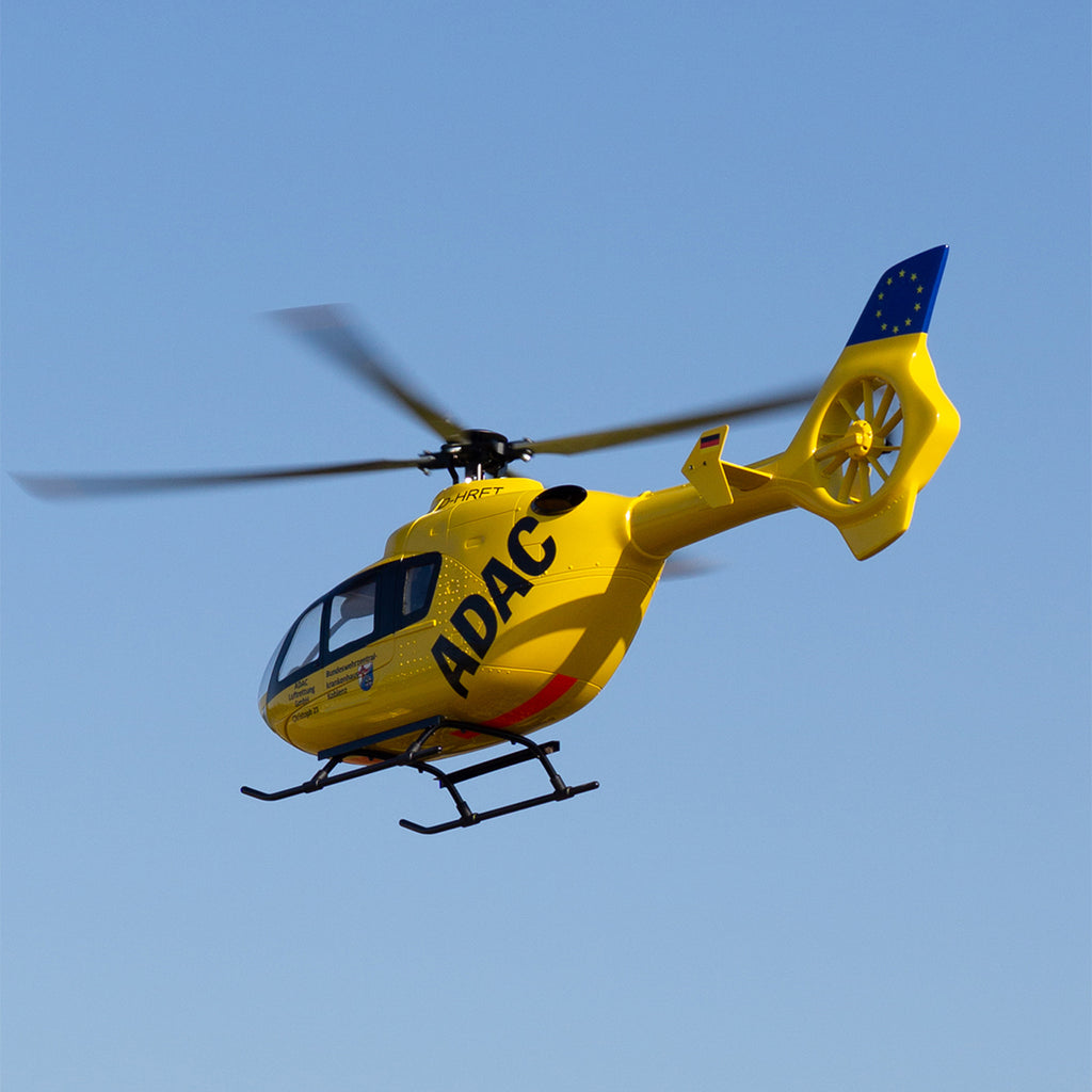 ROBAN EC135 450 Scale RCヘリコプター 2.4G 6CH GPS定位 リアルスケール4ローター 左右ハンドコントロール対応 RTF完成版