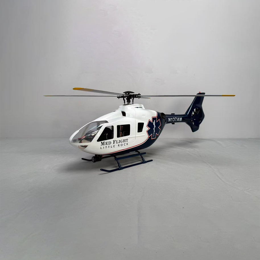 ROBAN EC135 450 Scale RCヘリコプター 2.4G 6CH GPS定位 リアルスケール4ローター 左右ハンドコントロール対応 RTF完成版