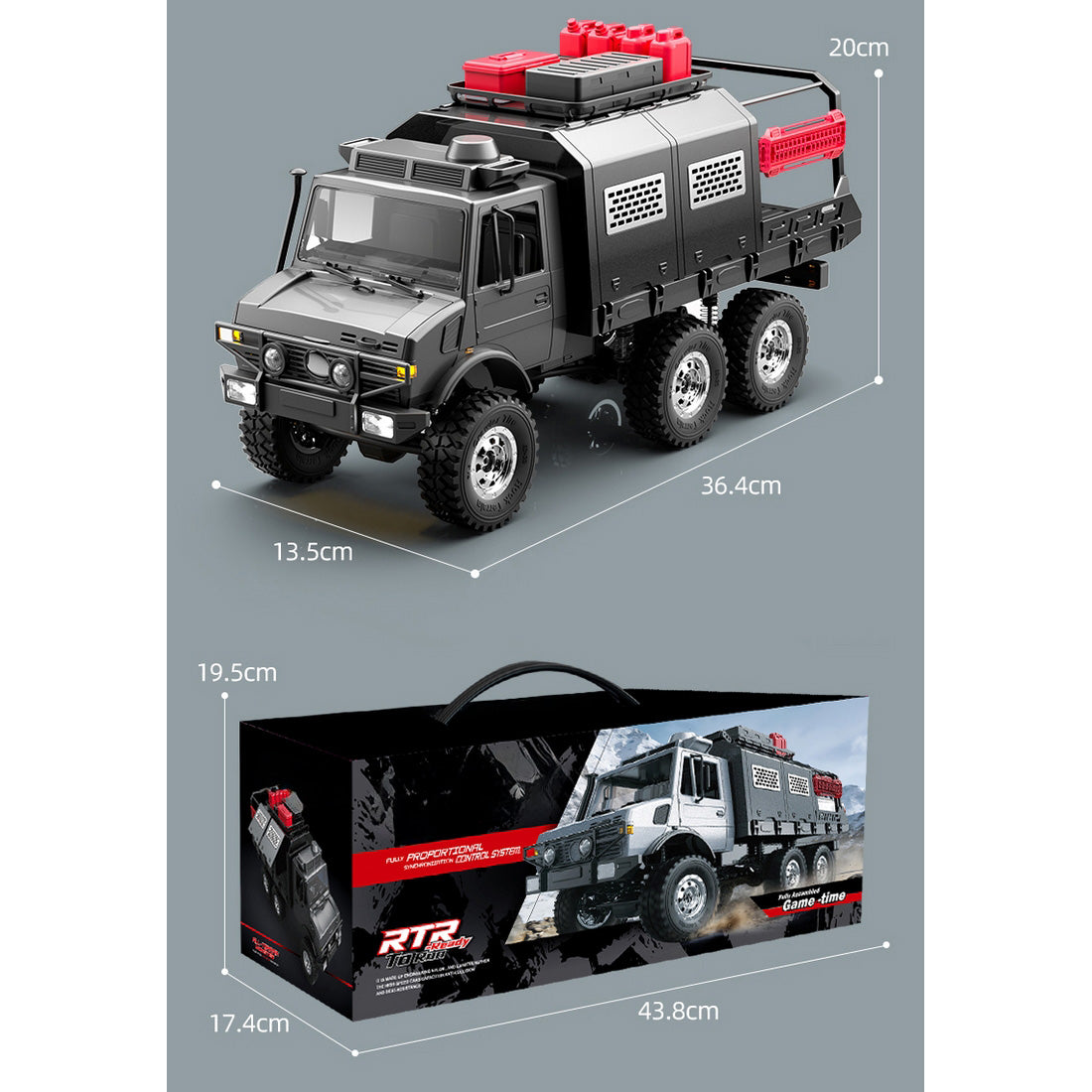 1/18 スケール 6WD オールテレイン RC キャンピングトラック