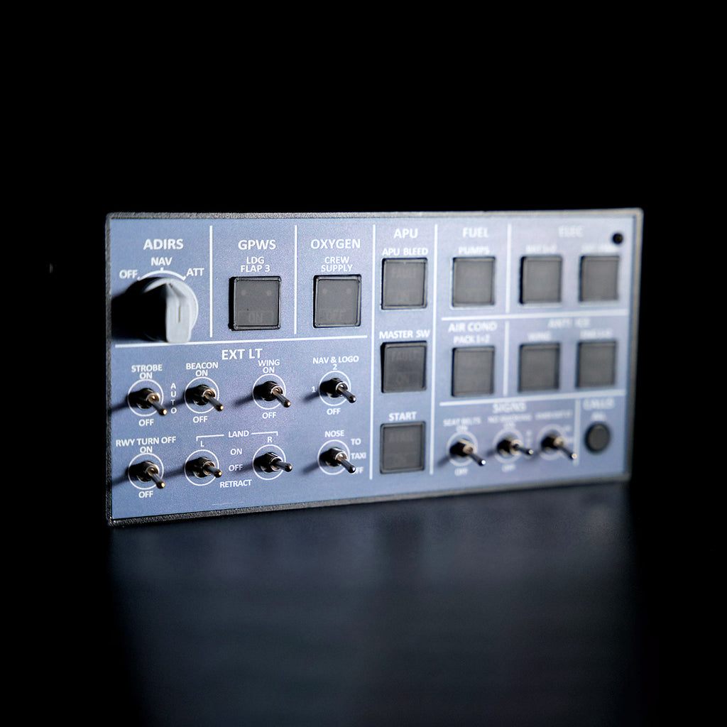A106 V3.0 A32X OVHDパネル バックライト 金属筐体 MSFS対応 MobiFlight対応 フライトシム機器