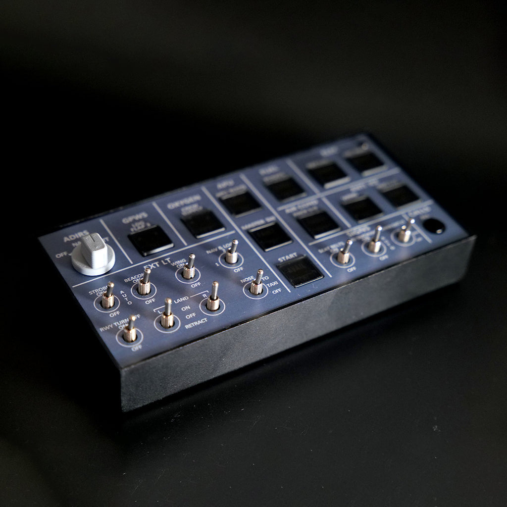 A106 V3.0 A32X OVHDパネル バックライト 金属筐体 MSFS対応 MobiFlight対応 フライトシム機器