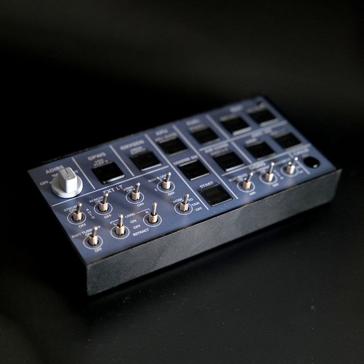 A106 V3.0 A32X OVHDパネル バックライト 金属筐体 MSFS対応 MobiFlight対応 フライトシム機器