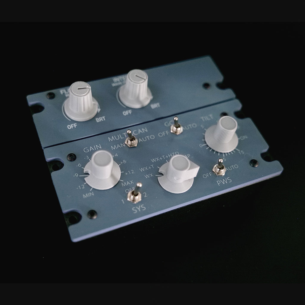 A112 V2 1:1完全再現 コックピット照明＋気象レーダー統合パネル MSFS/X-Plane対応 デュアルドライバー フライトシム