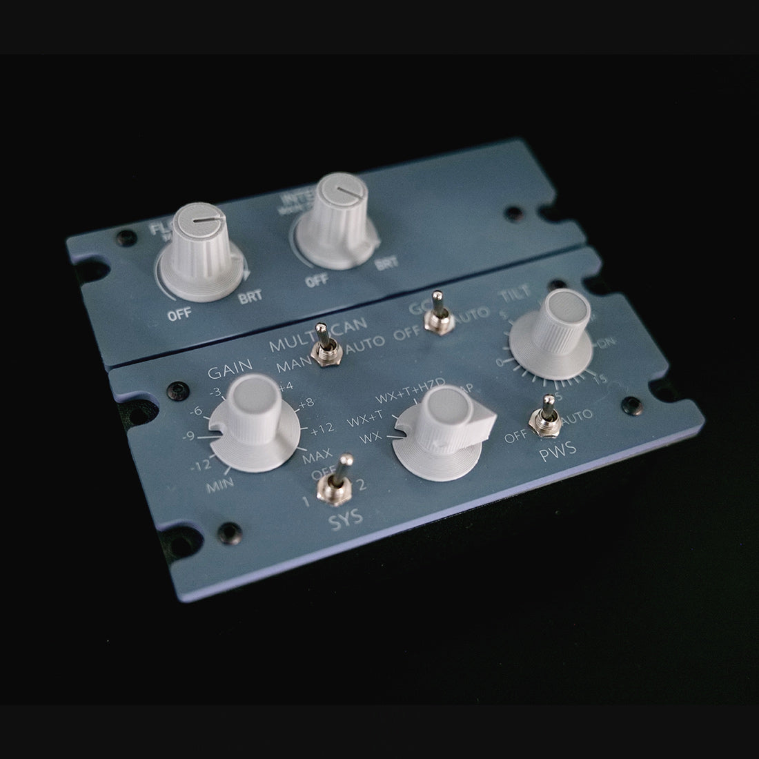 A112 V2 1:1完全再現 コックピット照明＋気象レーダー統合パネル MSFS/X-Plane対応 デュアルドライバー フライトシム