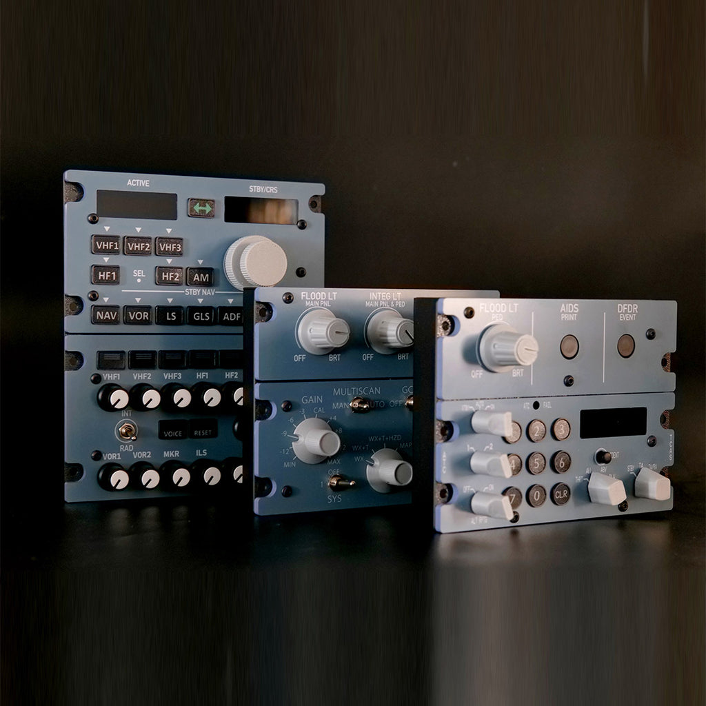 A113 V2 1:1完全再現 トランスポンダー＋照明＋DFOR統合パネル デュアルドライバー フライトシム