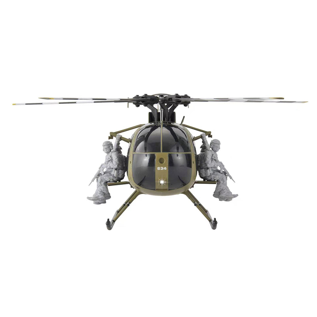 RC ERA C189S 1/28 スケール MD500 2.4G 6CH フライバーレス軍用ラジコンヘリコプター RTF ミリタリーグリーン