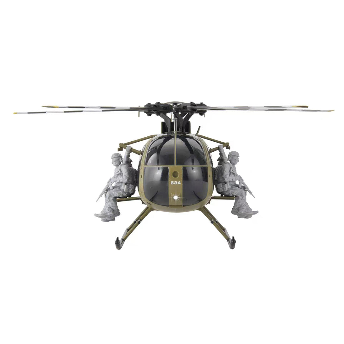 RC ERA C189S 1/28 スケール MD500 2.4G 6CH フライバーレス軍用ラジコンヘリコプター RTF ミリタリーグリーン