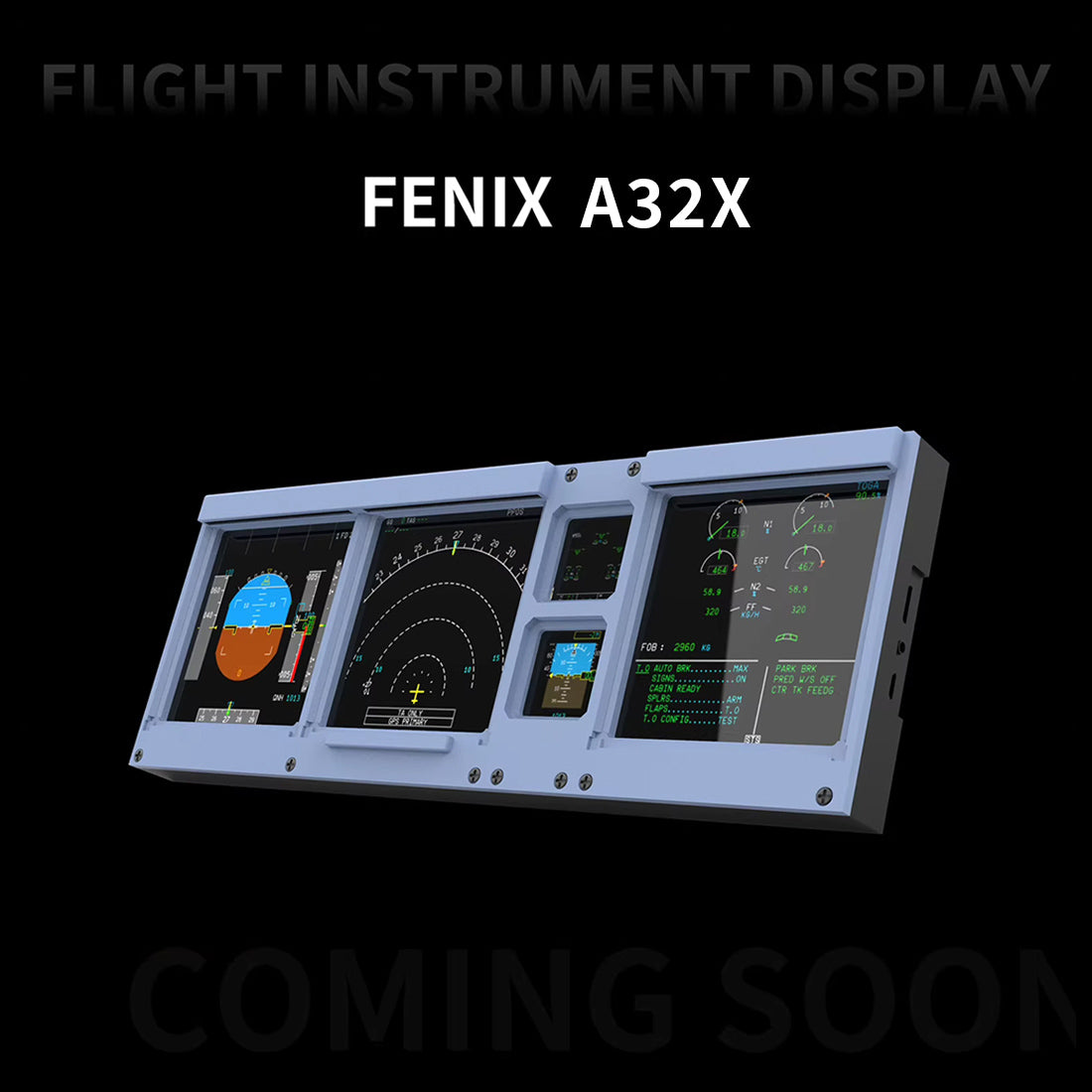 D106 4-in-1ディスプレイ 12.6インチ超ワイド画面 MSFS対応 エアバス機種対応 フライトシムディスプレイ