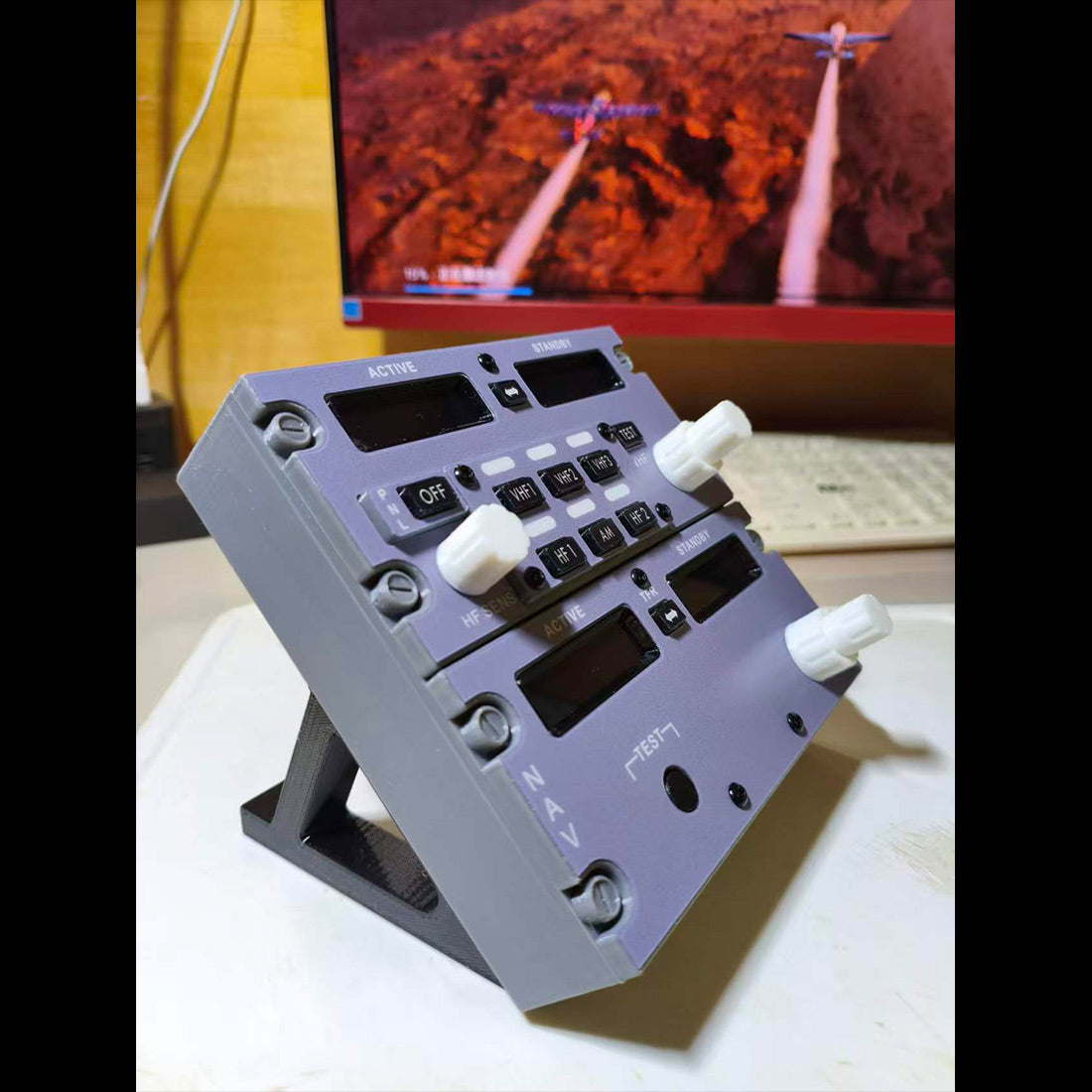 D201 B737無線パネル 1:1完全再現 機械式操作 MobiFlight対応 フライトシム機器