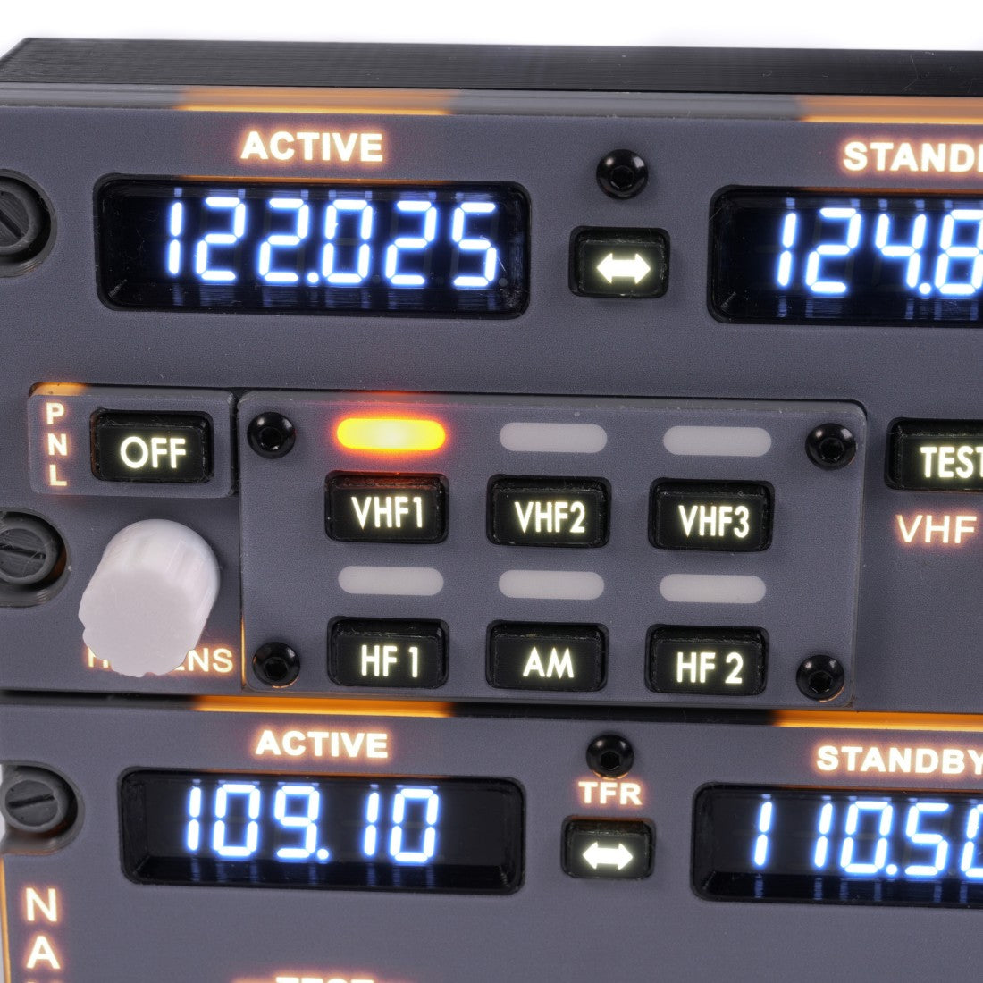 D201 B737無線パネル 1:1完全再現 機械式操作 MobiFlight対応 フライトシム機器