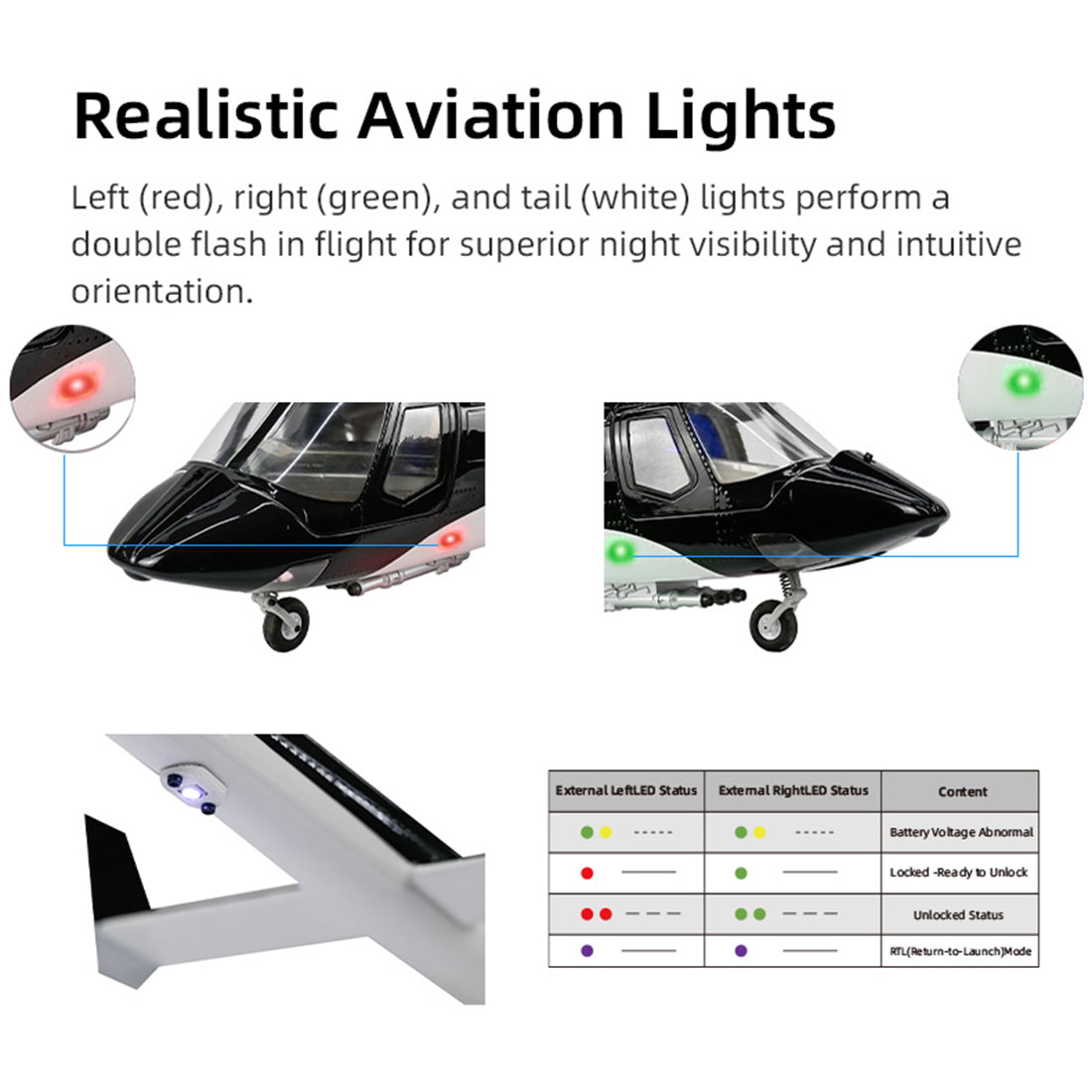 FLYWING Bell222 AIRWOLF 470クラス M1/M2スティック切替 (RTF)