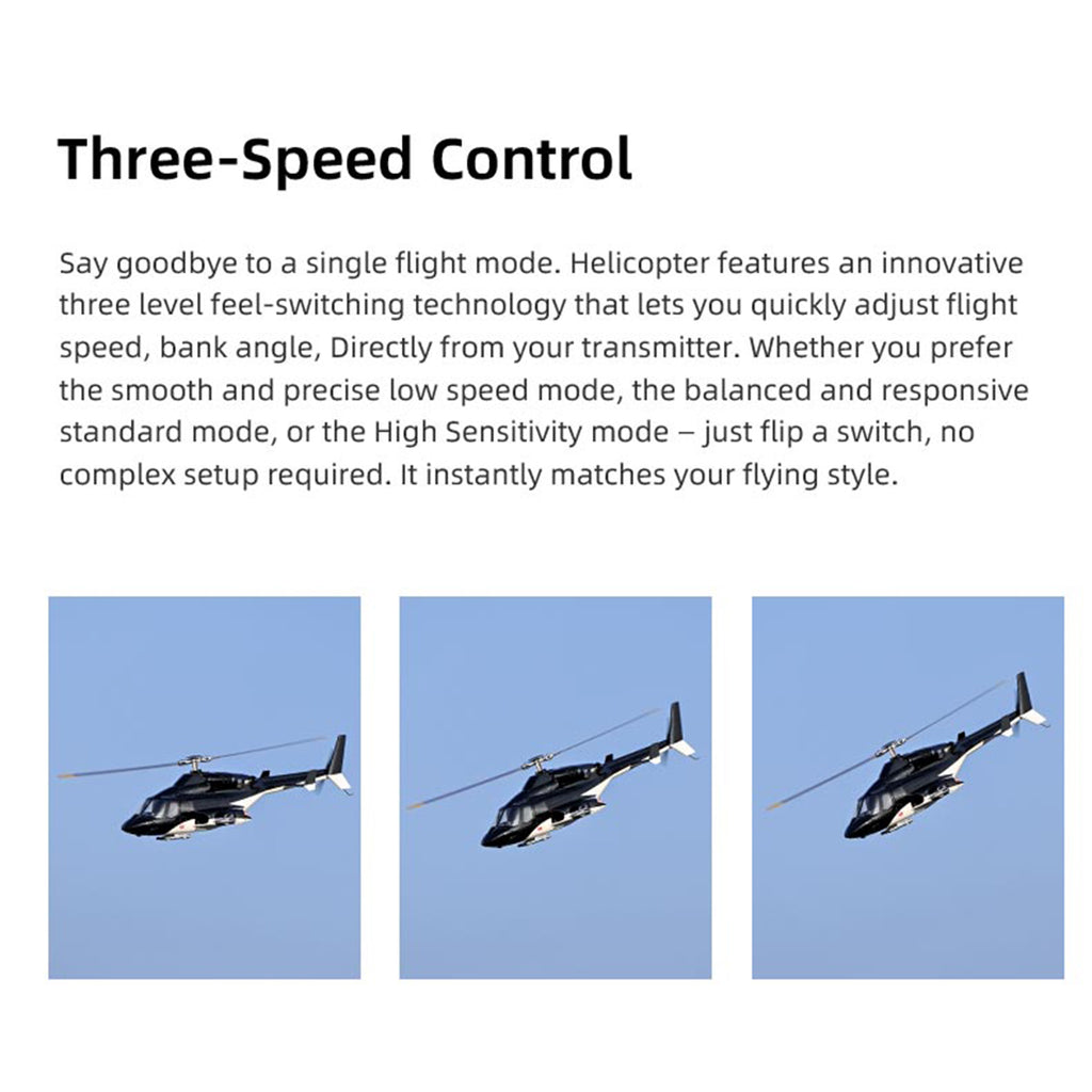 FLYWING Bell222 AIRWOLF 470クラス M1/M2スティック切替 (RTF)