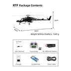 FLYWING Bell222 AIRWOLF 470クラス M1/M2スティック切替 (RTF)