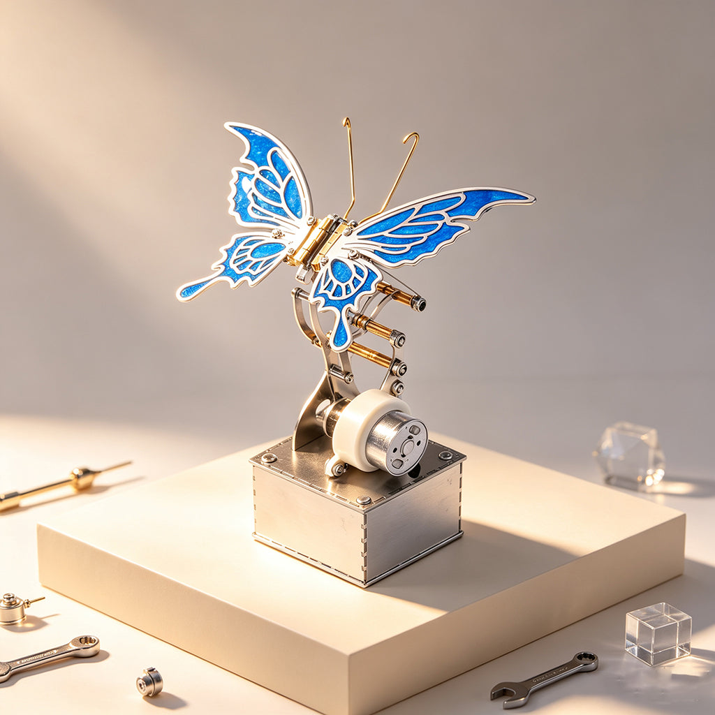 スチームパンク 羽のある蝶 DIY メタルモデルキット