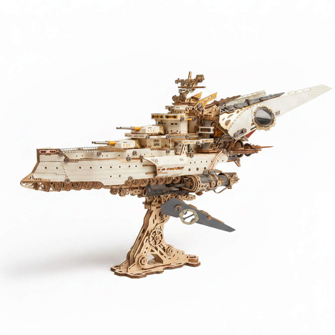 3D 木製・紙製 宇宙戦艦 組み立てキット (912ピース)