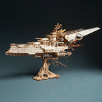 3D 木製・紙製 宇宙戦艦 組み立てキット (912ピース)