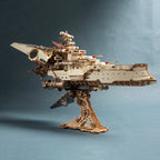 3D 木製・紙製 宇宙戦艦 組み立てキット (912ピース)