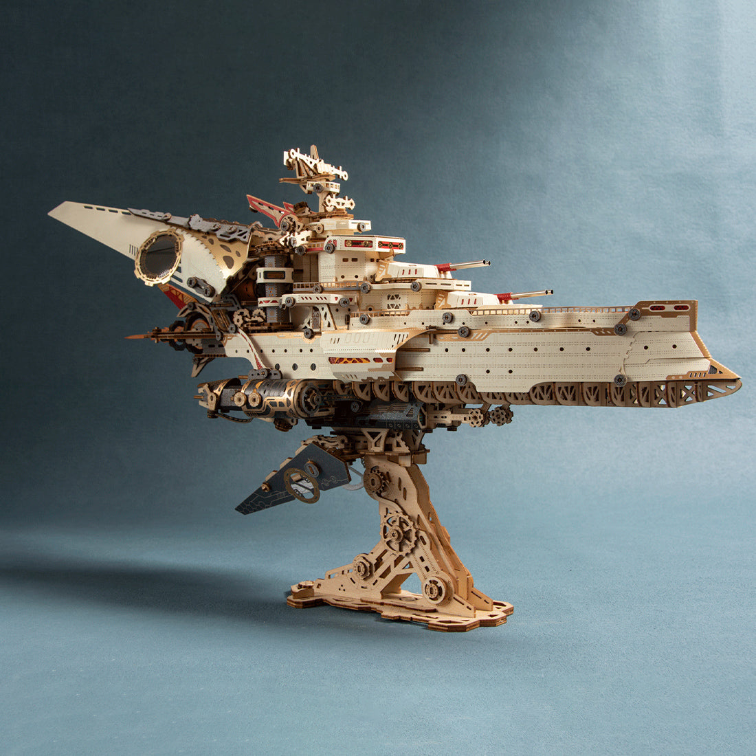 3D 木製・紙製 宇宙戦艦 組み立てキット (912ピース)