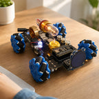 RCメカヌムホイール搭載車両を備えたスターリングエンジン模型