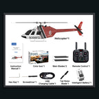 YU XIANG F08S 1/27 スケール Bell206 オプティカルフロー＋GPS測位 Mode1/Mode2 切替 RTF | 技適番号：【219-239056】