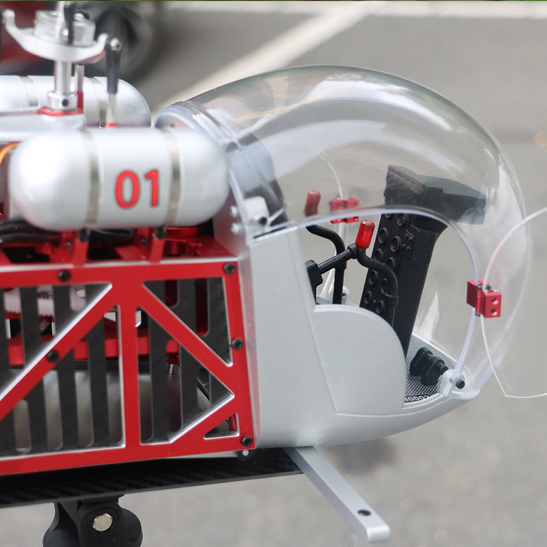 WOLFBUSH BELL‑47 450 サイズ 12CH RC ヘリコプター RTF シルバー｜技適認証取得済み