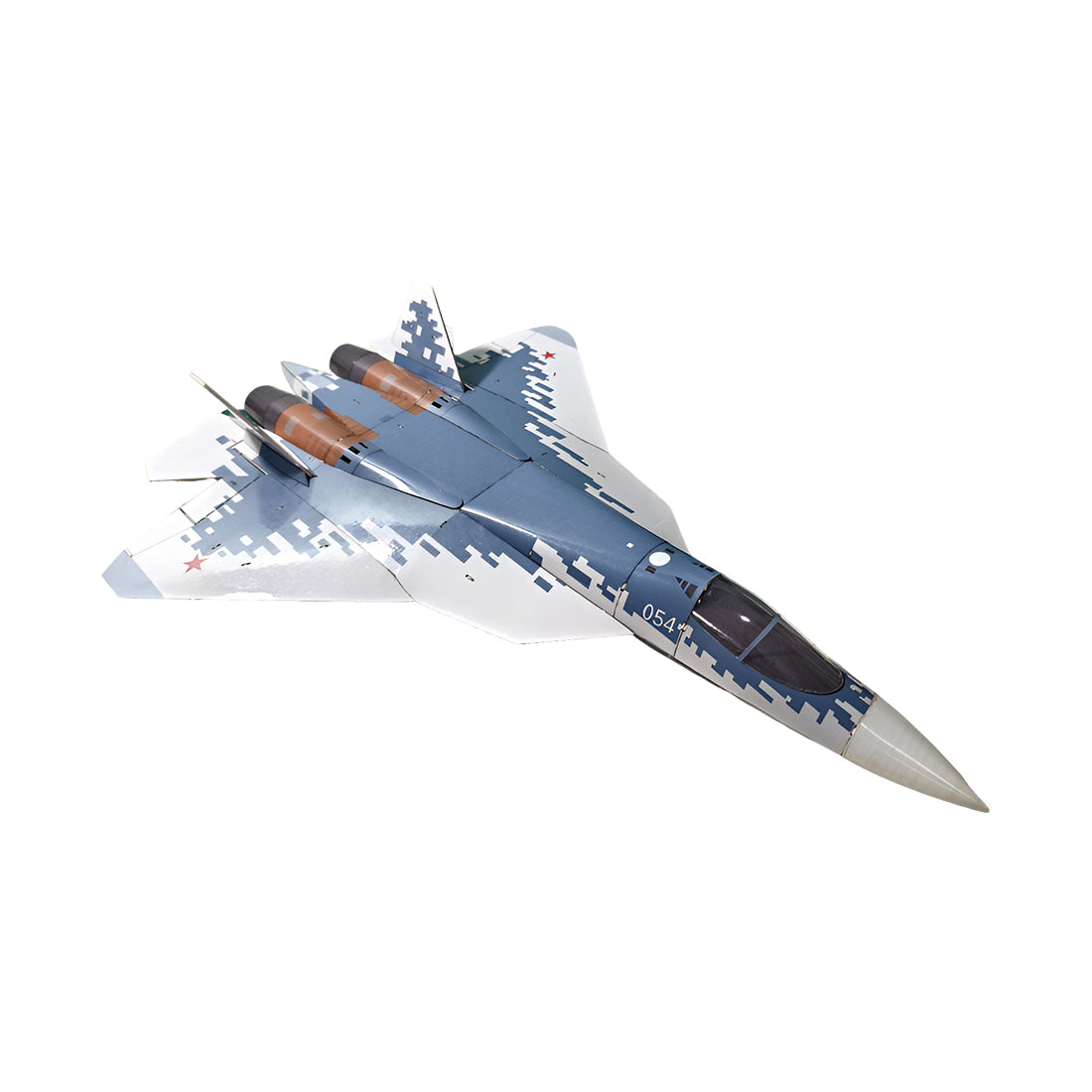 S-57 415mm翼幅 RC飛行機 デュアル30mmダクテッドファン DIY組立キット PNP ブルー