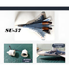 S-57 415mm翼幅 RC飛行機 デュアル30mmダクテッドファン DIY組立キット PNP ブルー
