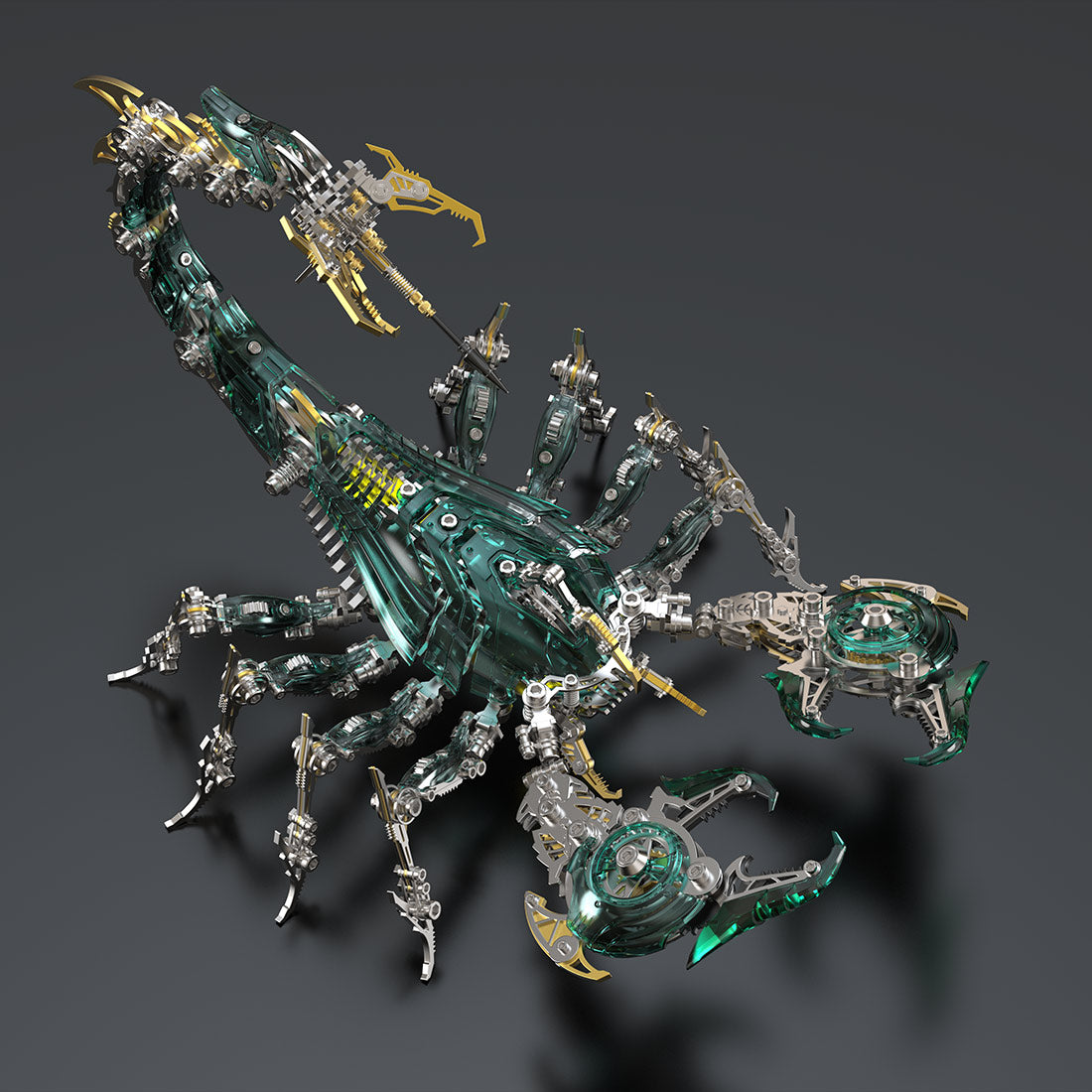 Shadowstrike 3Dメタル&PC 機械ウォースコーピオン 1073PCS サイバーパンク組立模型 多関節可動 4色展開