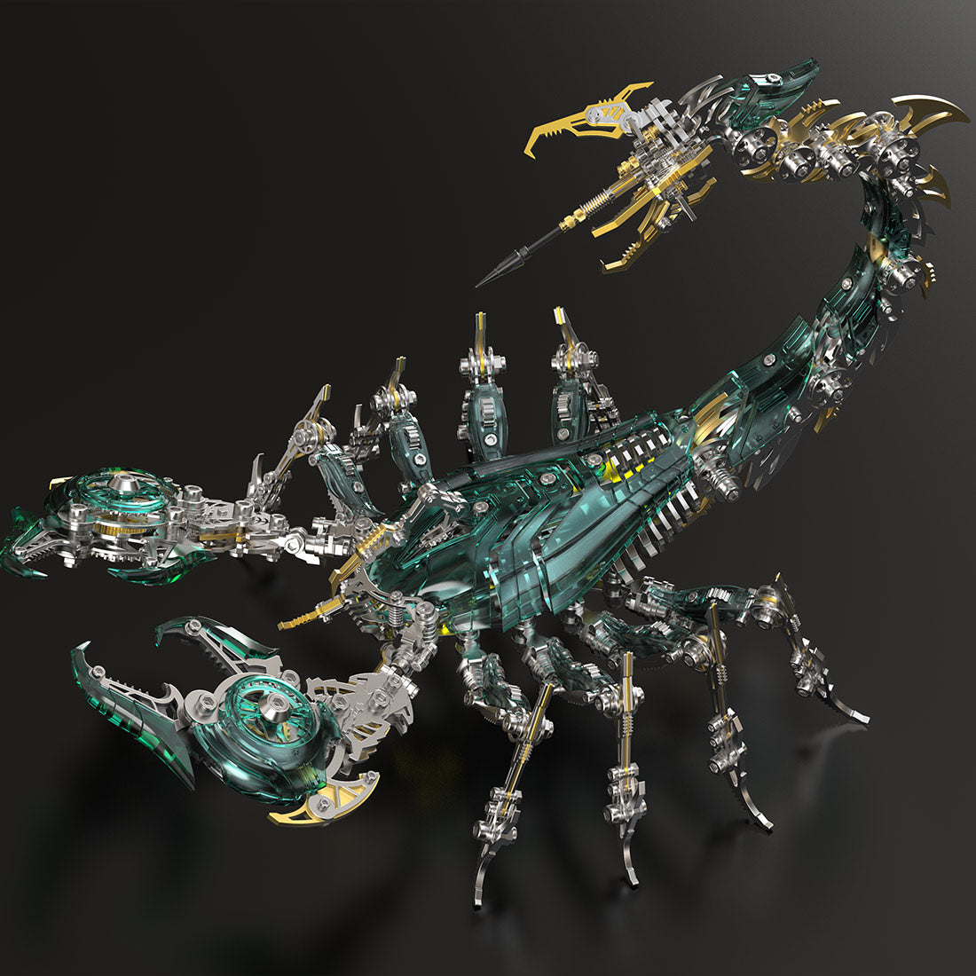 Shadowstrike 3Dメタル&PC 機械ウォースコーピオン 1073PCS サイバーパンク組立模型 多関節可動 4色展開