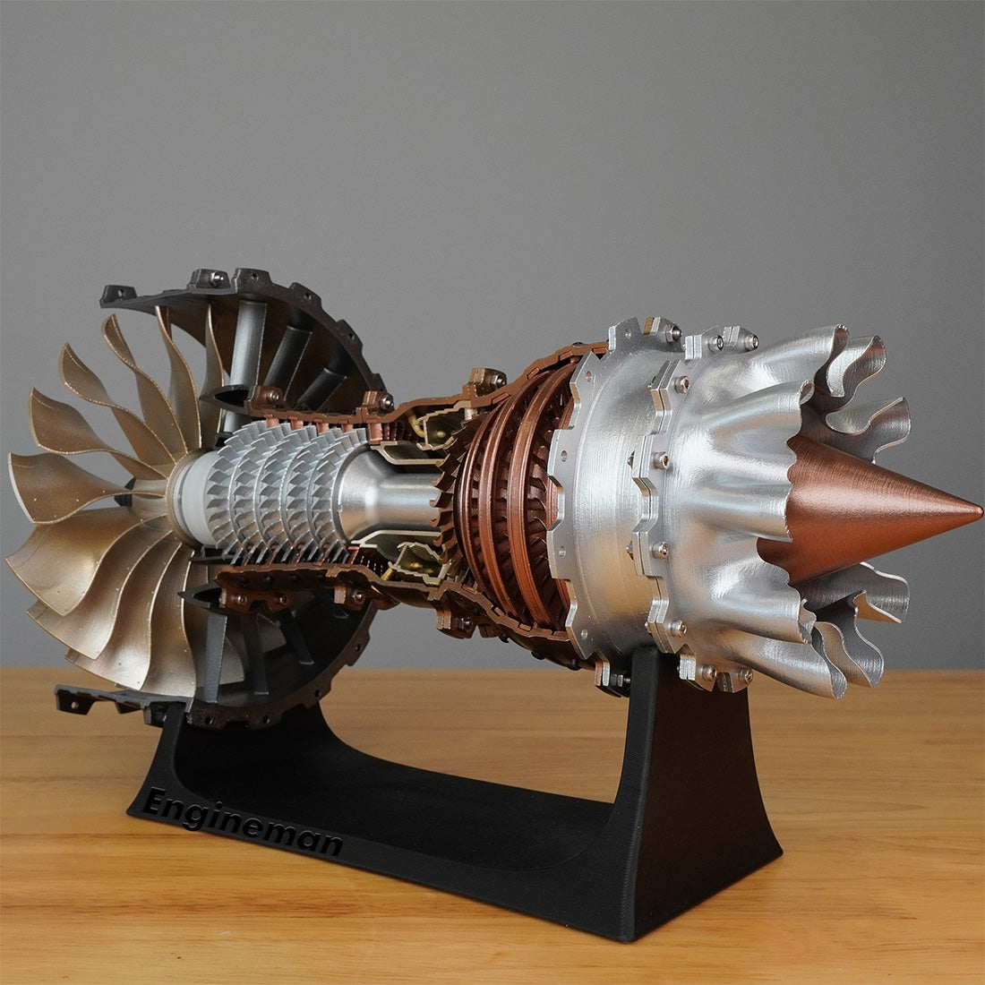 SKYMECHMAN 1/20スケール TR900ターボファンエンジン模型 DIY組立キット A380搭載エンジン忠実再現