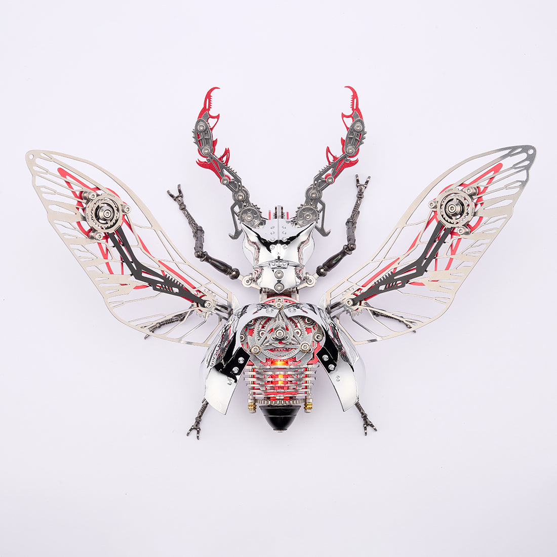 スチームパンク メカニカル昆虫 DIY 金属組立キット 接着剤不要 可動ギア 3D メタルパズル