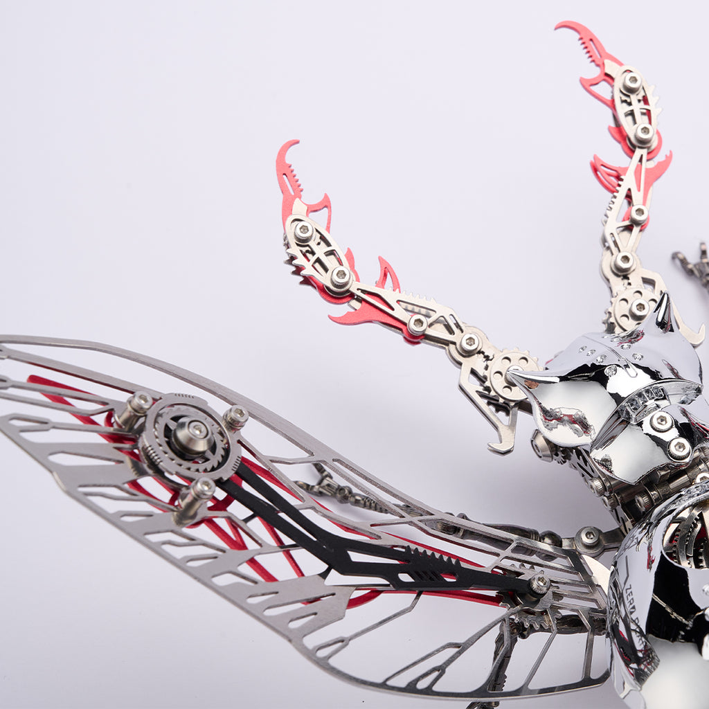 スチームパンク メカニカル昆虫 DIY 金属組立キット 接着剤不要 可動ギア 3D メタルパズル