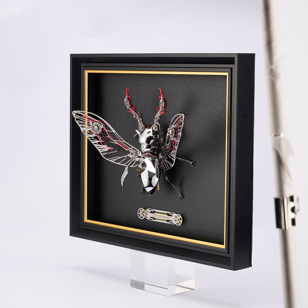 スチームパンク メカニカル昆虫 DIY 金属組立キット 接着剤不要 可動ギア 3D メタルパズル
