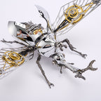 スチームパンクメカカブトムシ DIY 金属組立キット 4 色展開 可動翅と露出歯車のメタル昆虫アート