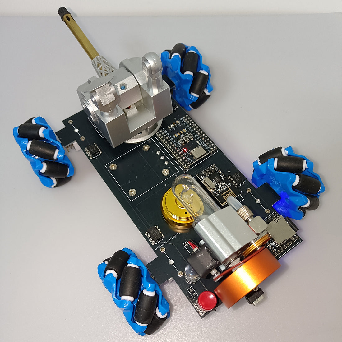 スターリンエンジン リモコンメカナムカー【3 種選択】透明シリンダー 全方向走行 STEM 熱力学模型