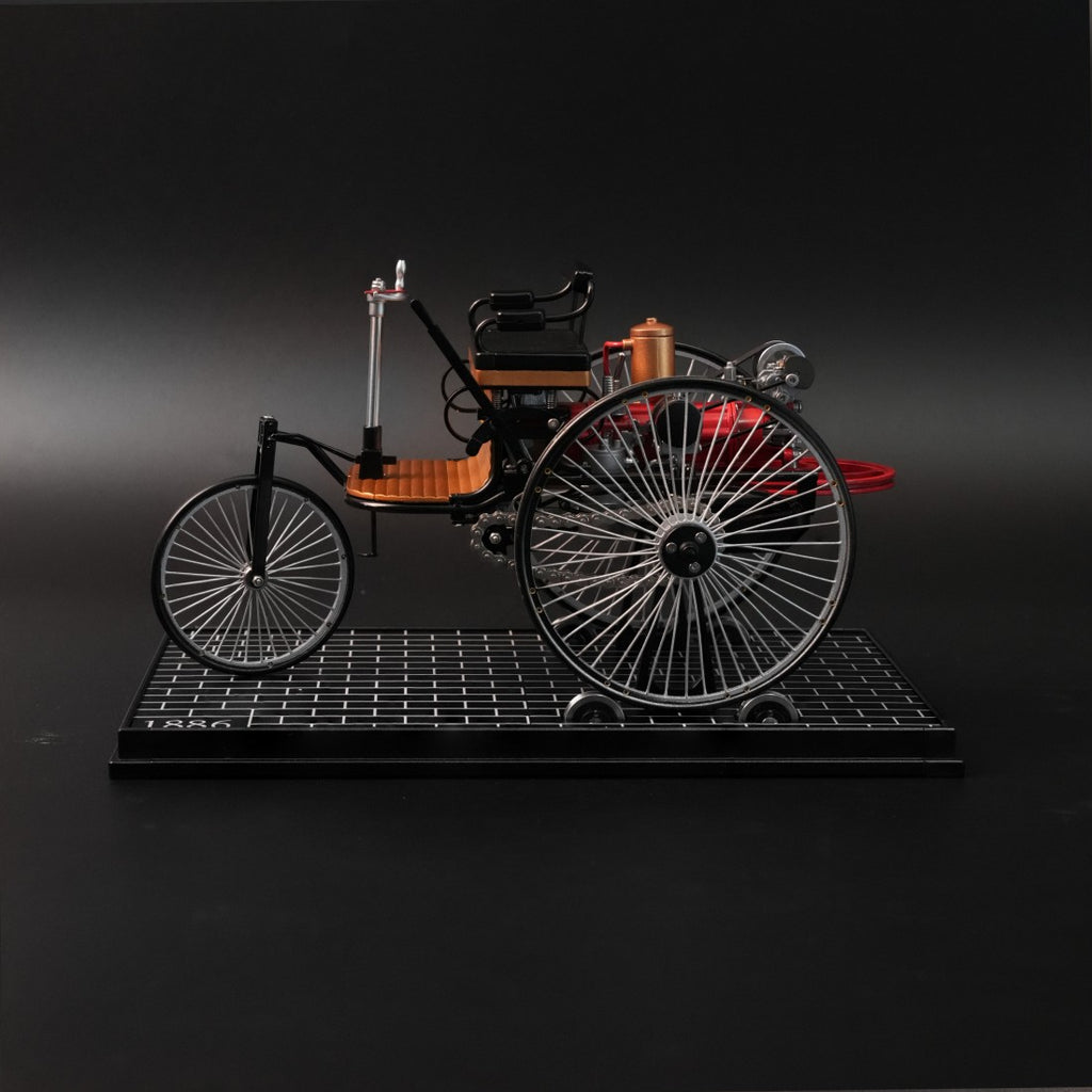 TECHING 1886 初代三輪自動車 エンジン 金属機械キット 電動モデル 430+パーツ