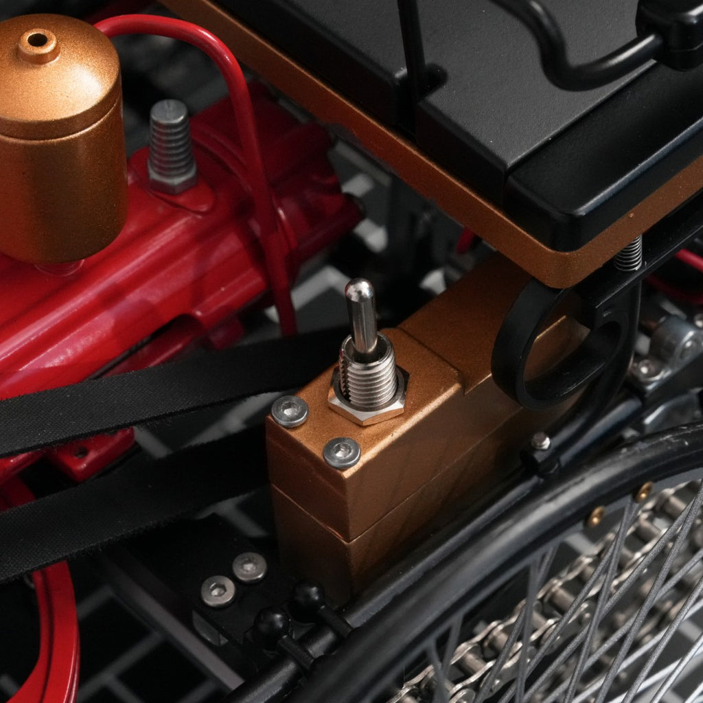 TECHING 1886 初代三輪自動車 エンジン 金属機械キット 電動モデル 430+パーツ