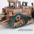 THE LINK×HUINA 1/16 9CH RC D9Rブルドーザー デュアルバッテリー 軍用車両 ボーイズトイ