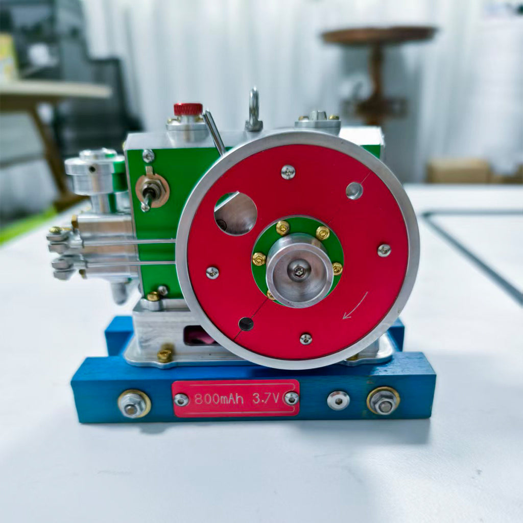 レトロ単気筒エンジン型加湿器 金属製メカモデル Type-C 給電 デスクインテリア贈り物