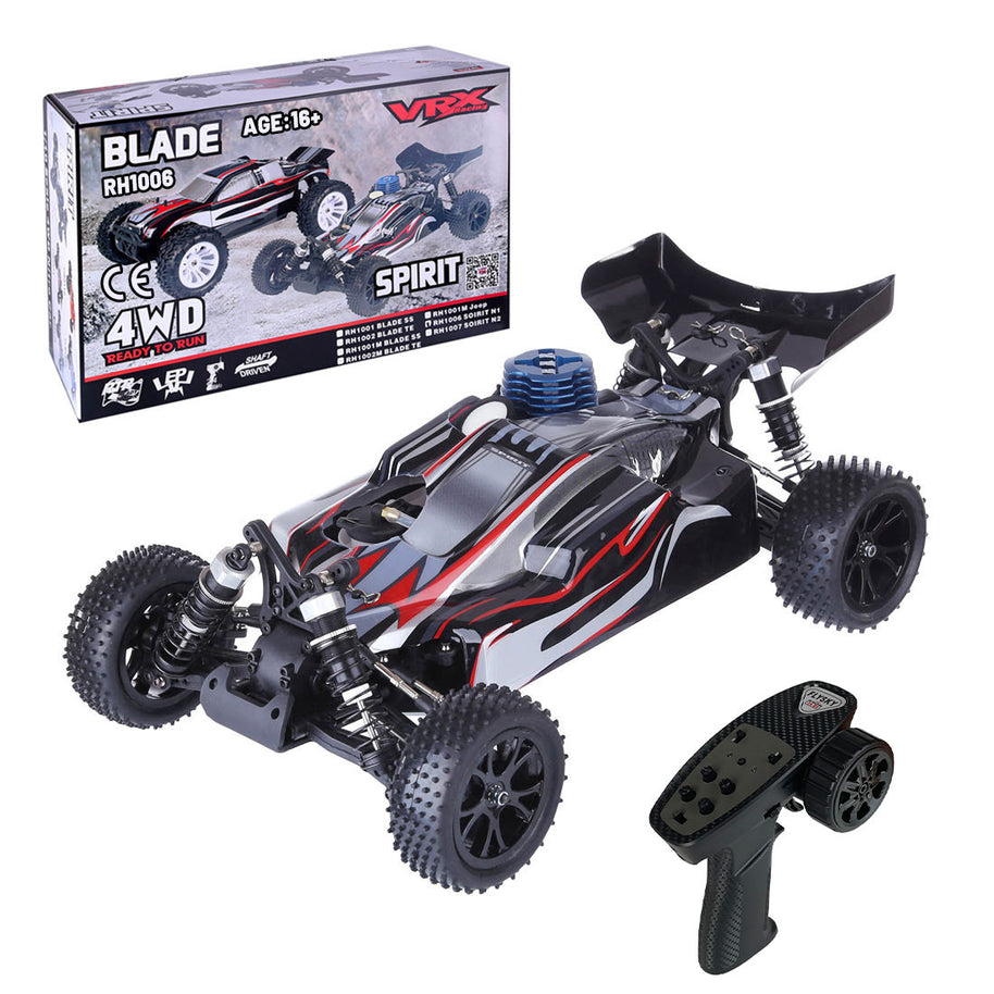 VRX RH1006 1/10ニトロRCカー｜4WD駆動 2.4G遠隔操作 防水設計 6061-T6アルミ材 改造可能 RTR