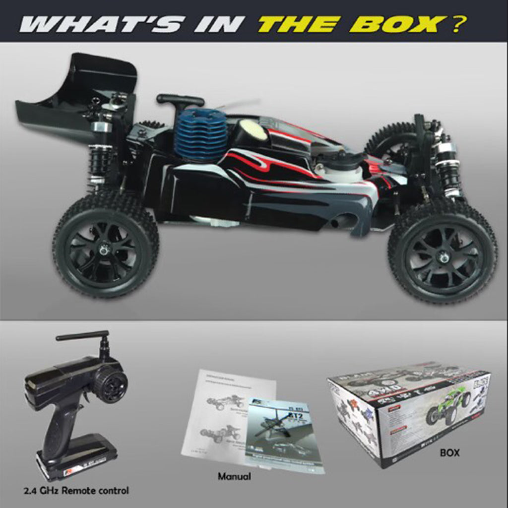 VRX RH1006 1/10ニトロRCカー｜4WD駆動 2.4G遠隔操作 防水設計 6061-T6アルミ材 改造可能 RTR