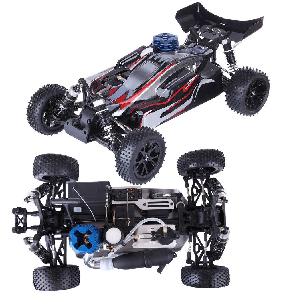 VRX RH1006 1/10ニトロRCカー｜4WD駆動 2.4G遠隔操作 防水設計 6061-T6アルミ材 改造可能 RTR