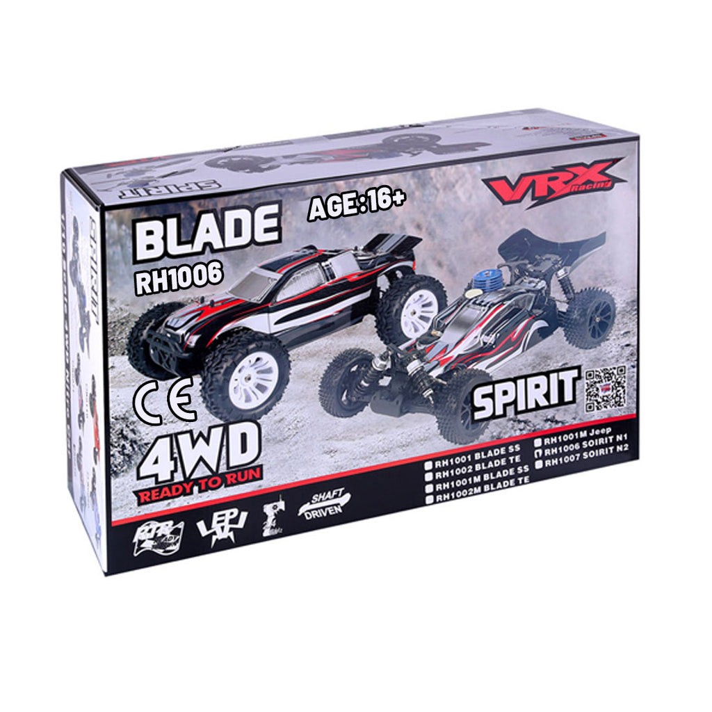 VRX RH1006 1/10ニトロRCカー｜4WD駆動 2.4G遠隔操作 防水設計 6061-T6アルミ材 改造可能 RTR