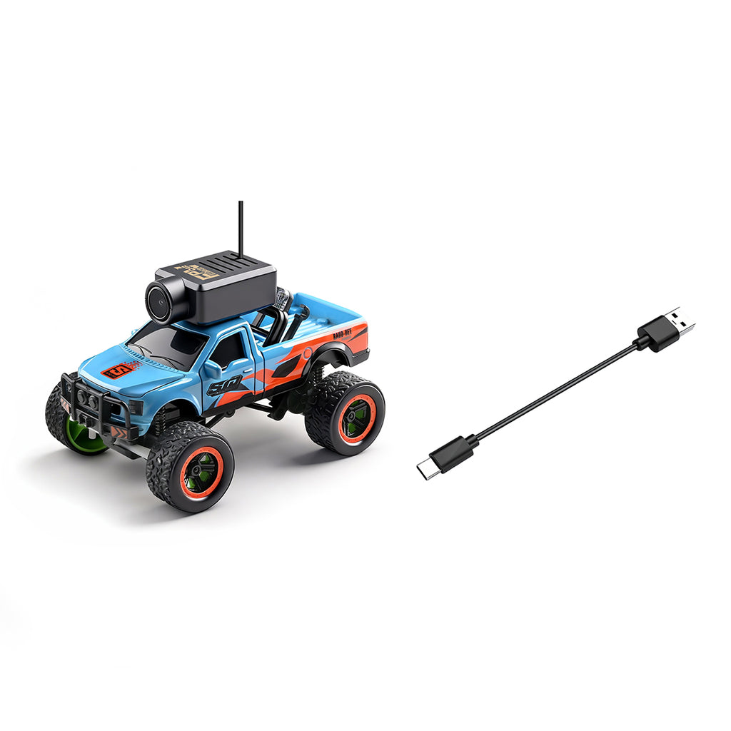 WL 1/64スケール APP自動ペアリング FPVミニRCトラック WIFIカメラ リモコン付き RTR